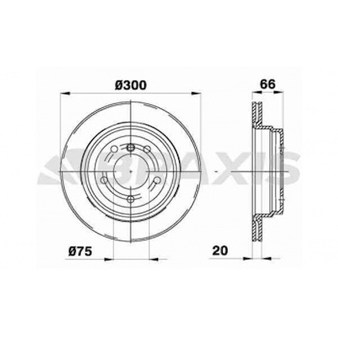 Bmw Fren Diski Arka Bmw E87 E90 E84 - Braxıs Ae0240