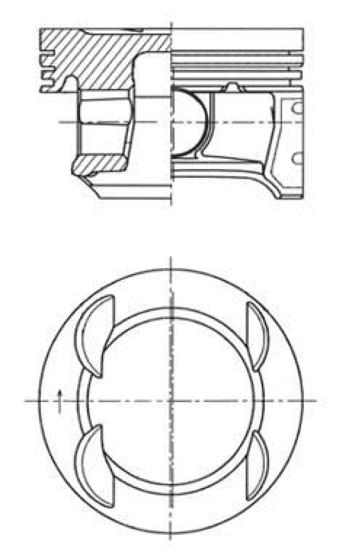 Opel Motor Piston+segmanı 73,40+0,25mm Cap Astra J 1.4i16v Aveo II 1.4i16v Corsa D 1.4i 16v Meriva B 1.4i - Kolben 41007610