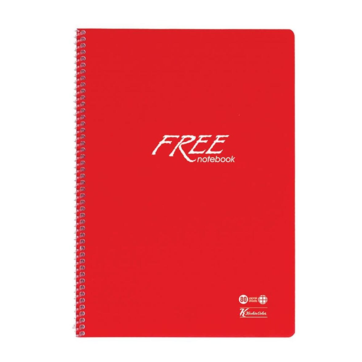 Keskin Color Free PP Kapak Kareli Defter A4 80 Yaprak 320422-99