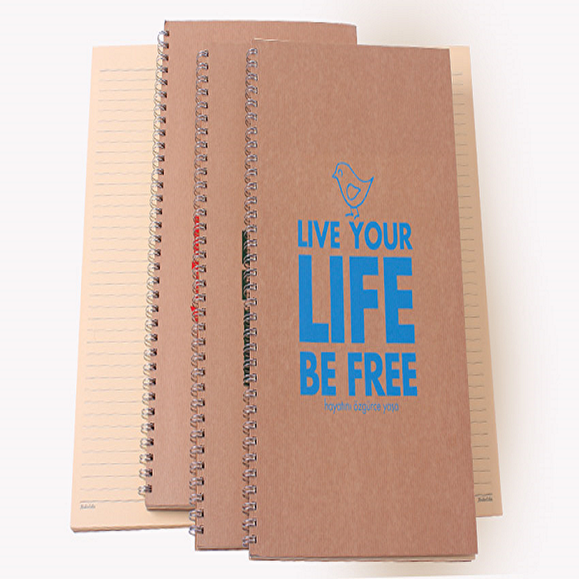 Keskin Color Spiralli Defter Funky Sert Kapak Çizgisiz 100 YP A4 418000-99