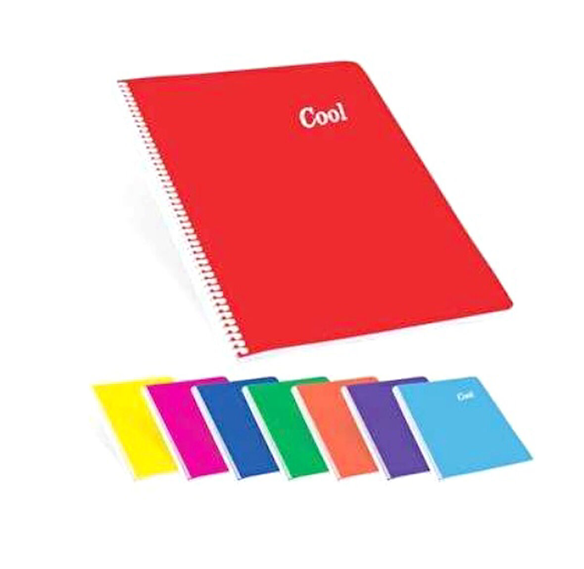 Keskin Color Cool 72 Yaprak A4 Kareli Defter Spiralli Pp Kapak Karışık - 4 adet
