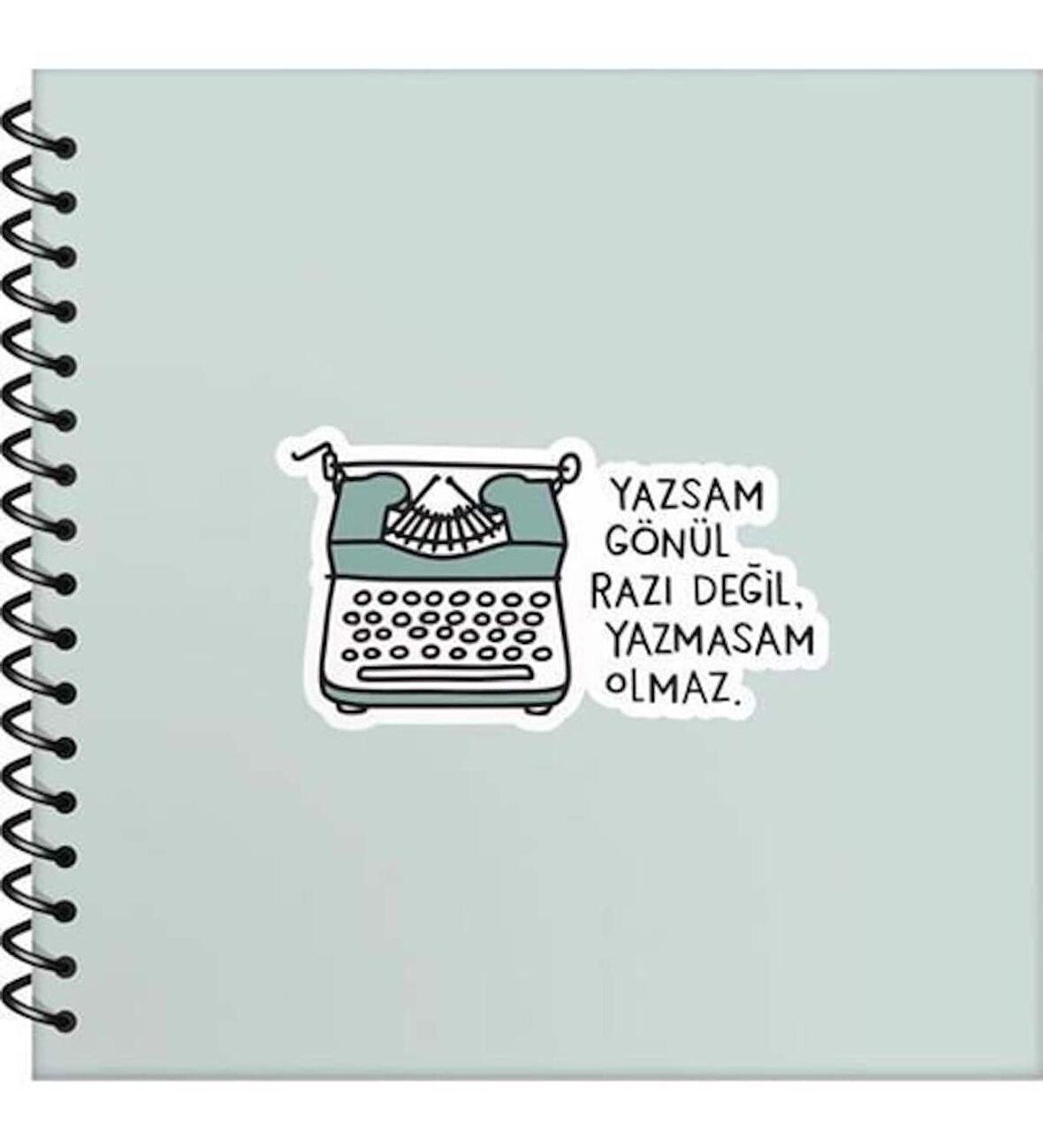 Keskin Color Sticker Defter Hisli Şeyler 16x15 50 Yp. Çizgili Stickerli Defter Yazsan Gönül Razı Değil Yazmasam Olmaz