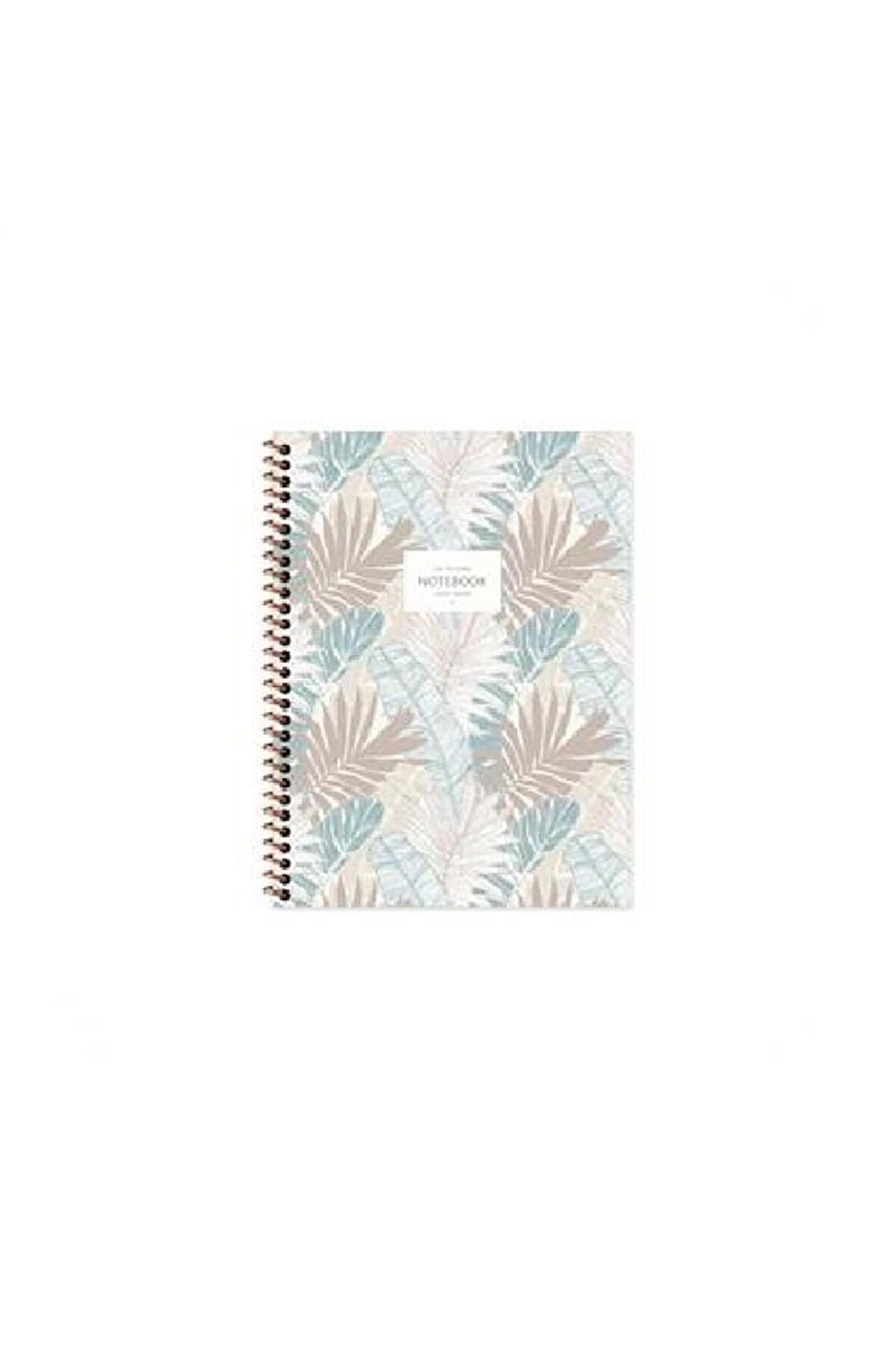 Keskin 16,5*22,5 80 Yp.düz.karton Kp.spr.la Plume Leaves Defter