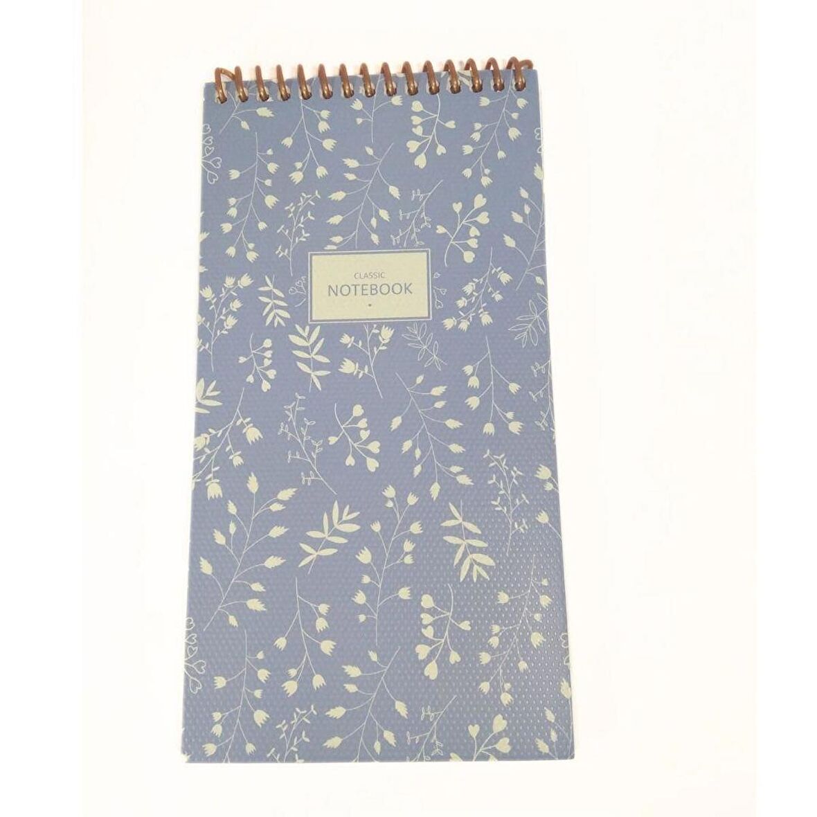 Keskin 10*19 80 Yaprak Çizgili Karton Kapak Spiralli Pastel Flora Defter