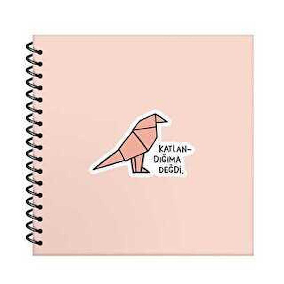 Hisli Şeyler 16*15 50 Yaprak Çizgili Spiralli Sert Kapaklı Stickerlı Defter