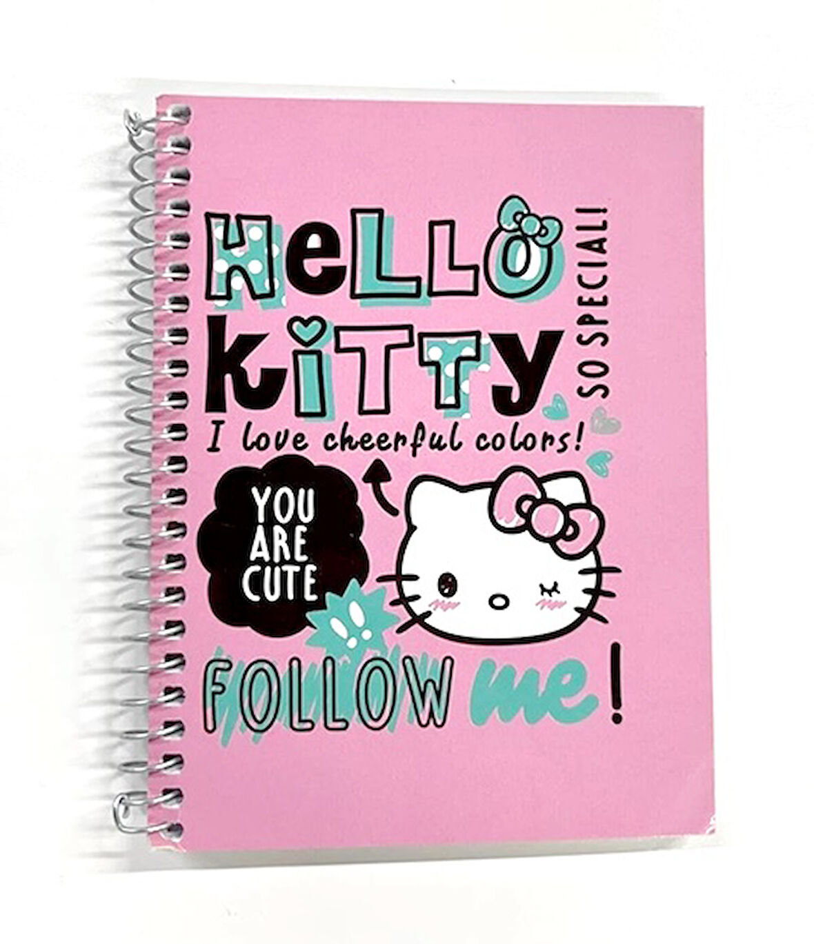 Keskin Color Hello Kitty Not Defteri 80 Yaprak Çizgili Spiralli Orjinal - 4 adet