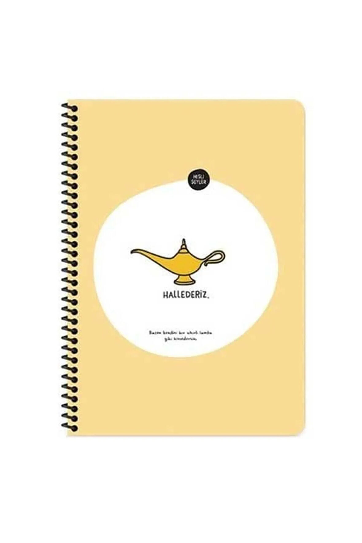 Hisli Şeyler 16,5*22,5 80Yp.Kar.Stickerli Defter - Hallederiz