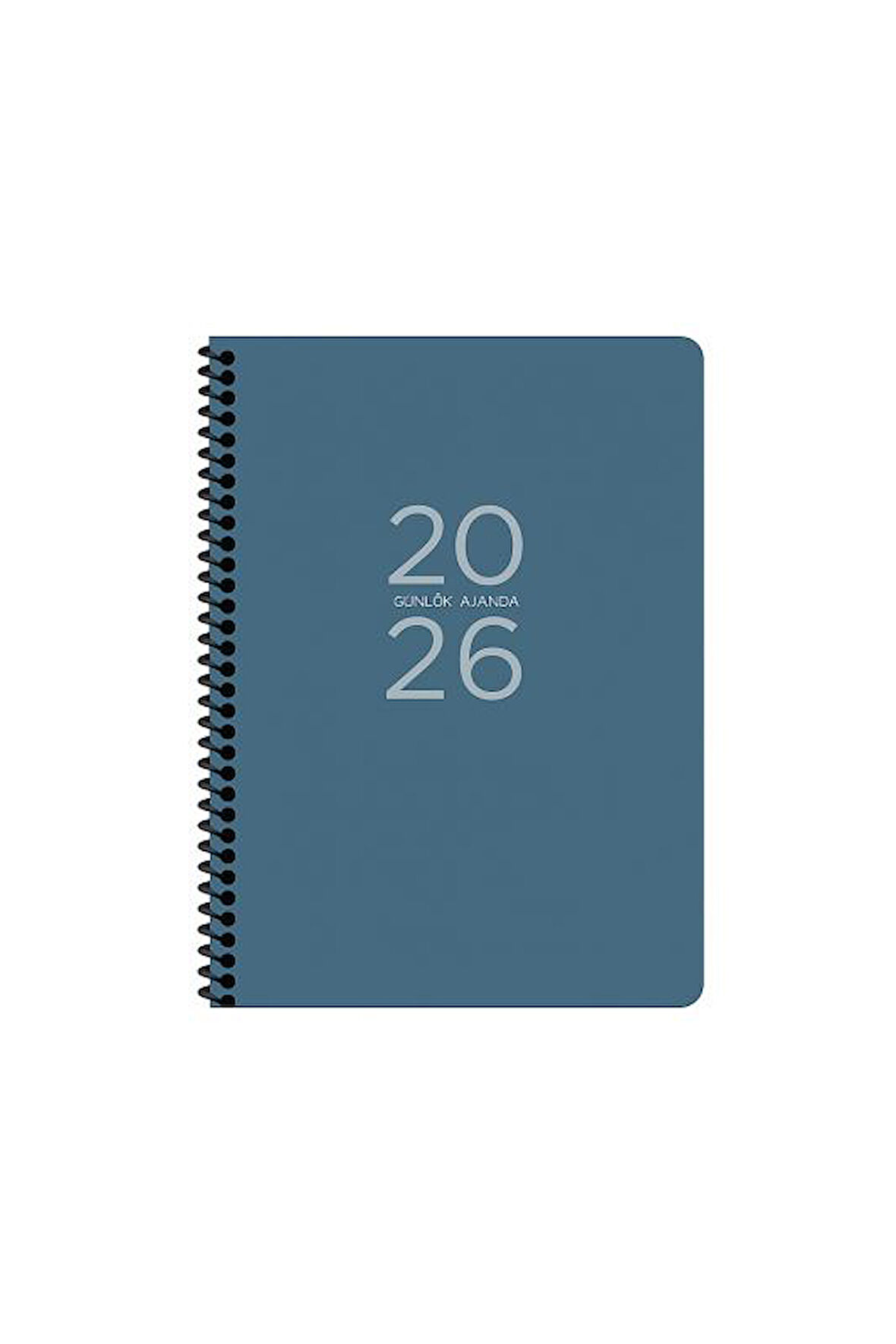 Keskin Color 2026 - 17x24 Spiralli Günlük Ajanda - Mavi