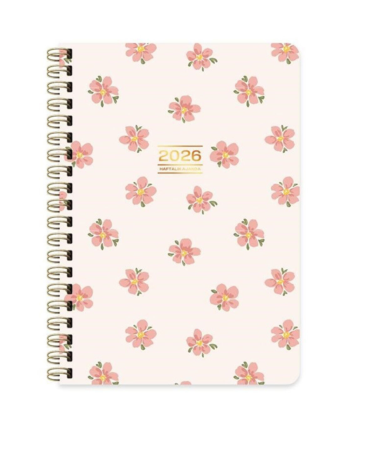 Keskin 2026-A5 Spr.Sert Kp.Haftalık Ajanda - Açelya