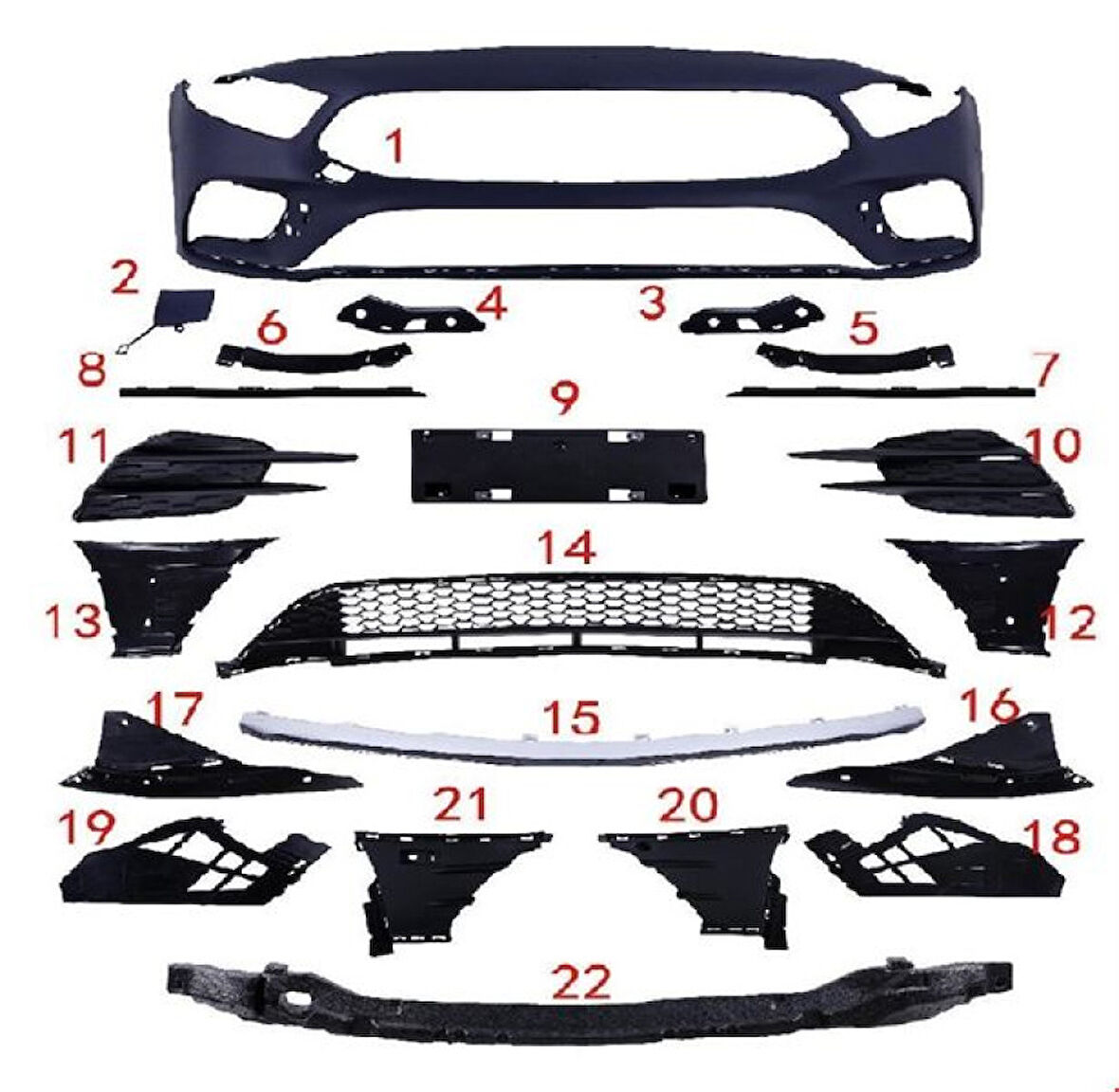 Mercedes On Tampon Set Amg W177 20> - Vortex V2205737