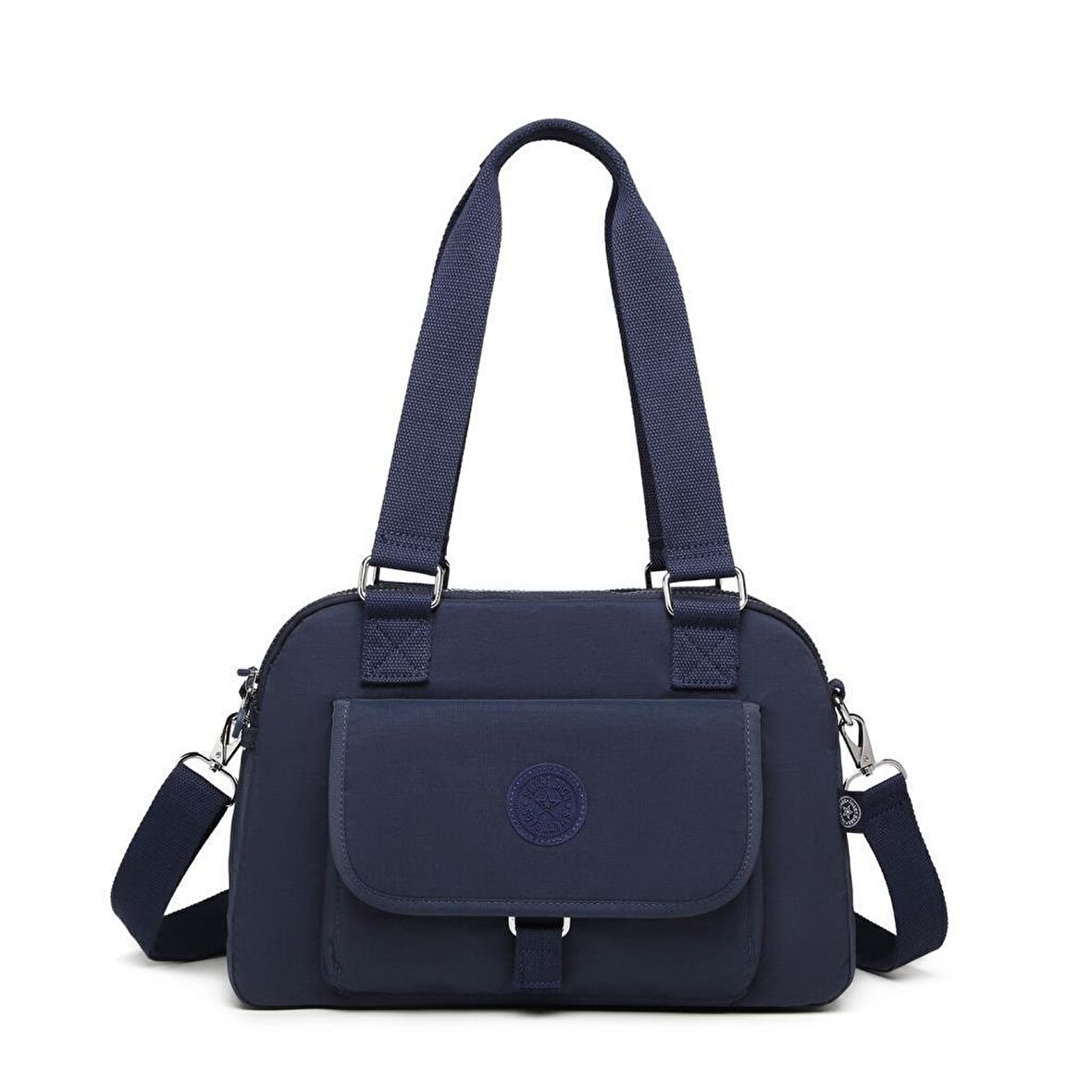 Krinkıl Kumaş Kadın Çantası Smart Bags 1122 Lacivert