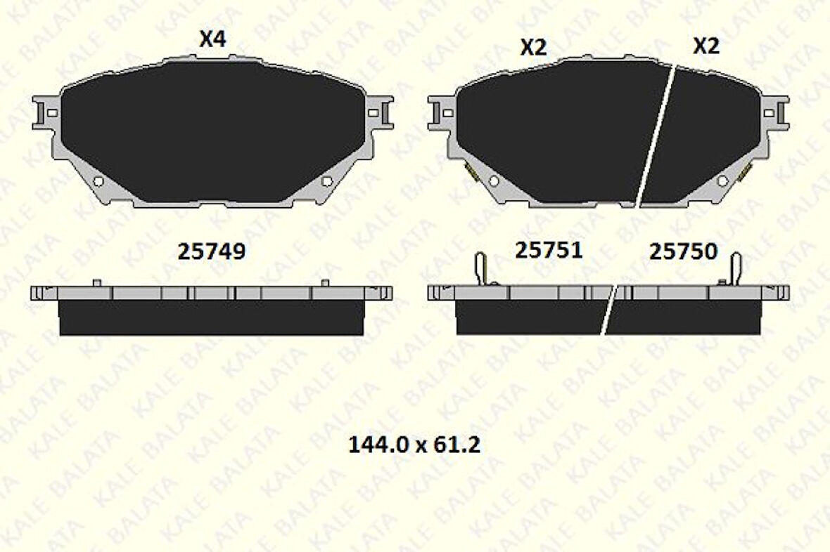 Mitsubıshı Ticarı Fren Balatası On Arka Disk Uzun Sase 8li Mitsubıshı Fuso Canter Fe859 12> Euro5 Tfb75 Tfb85 Temsa Pr - Kale B 25749 195 05 Ans