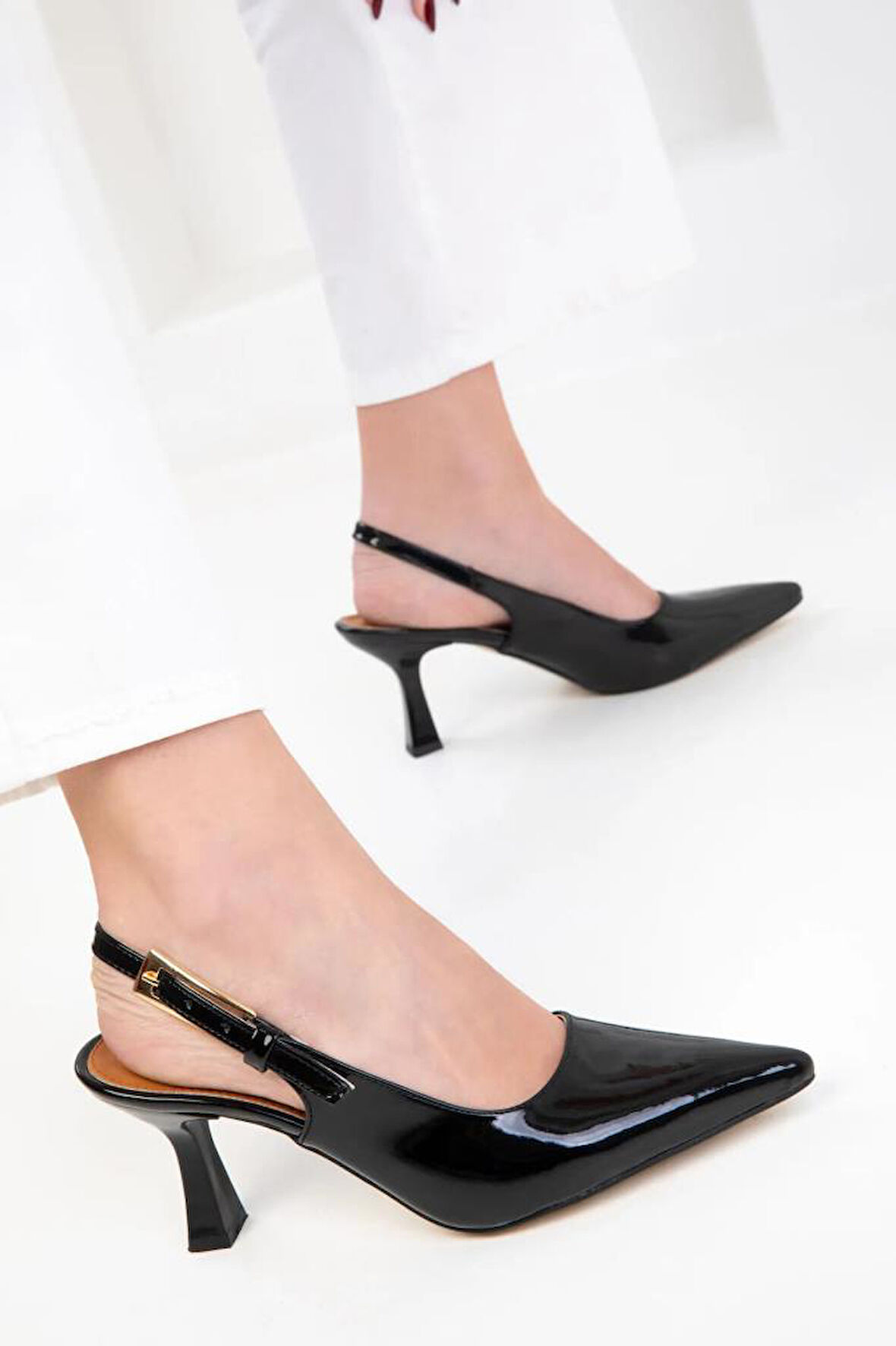 Kadın Kadeh Topuk Stiletto Ayakkabı 