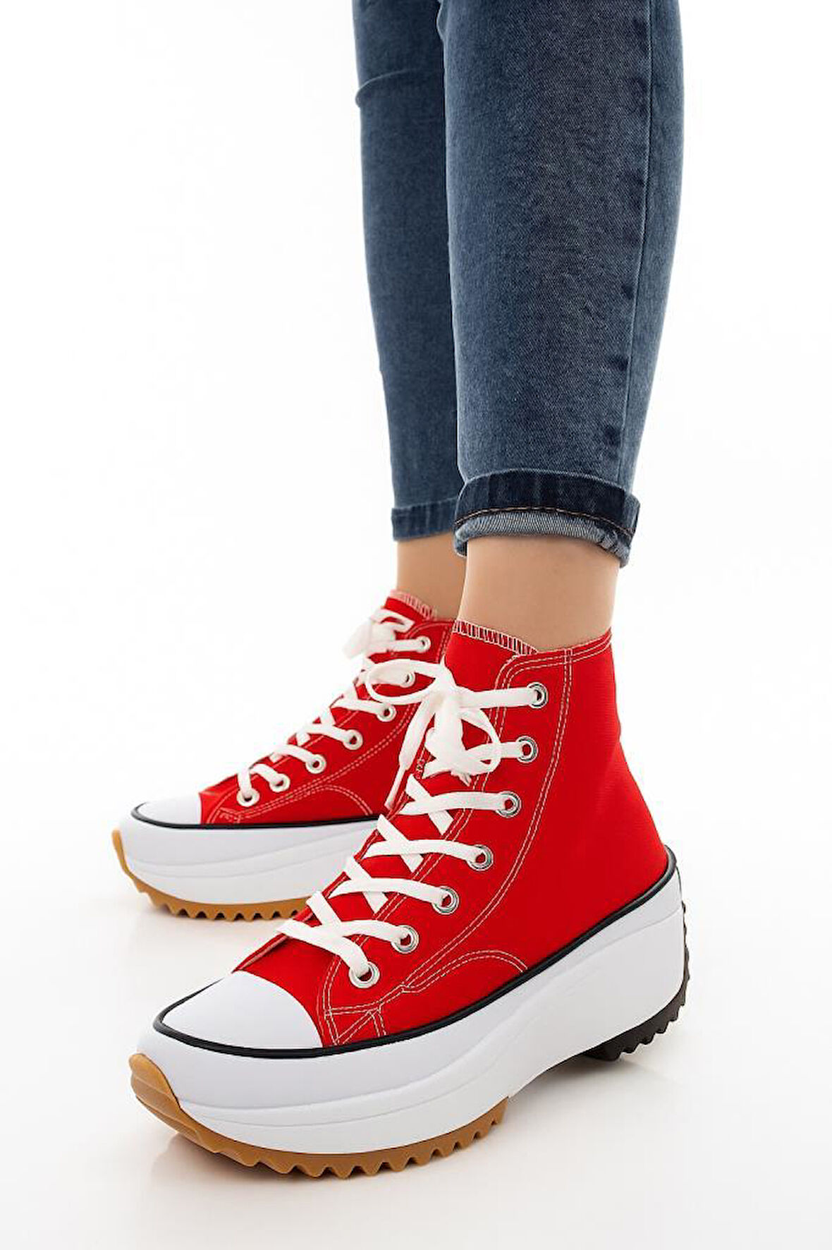 Kadın Genç Kız Çocuk Run Star Canvas Sneaker Spor Ayakkabı