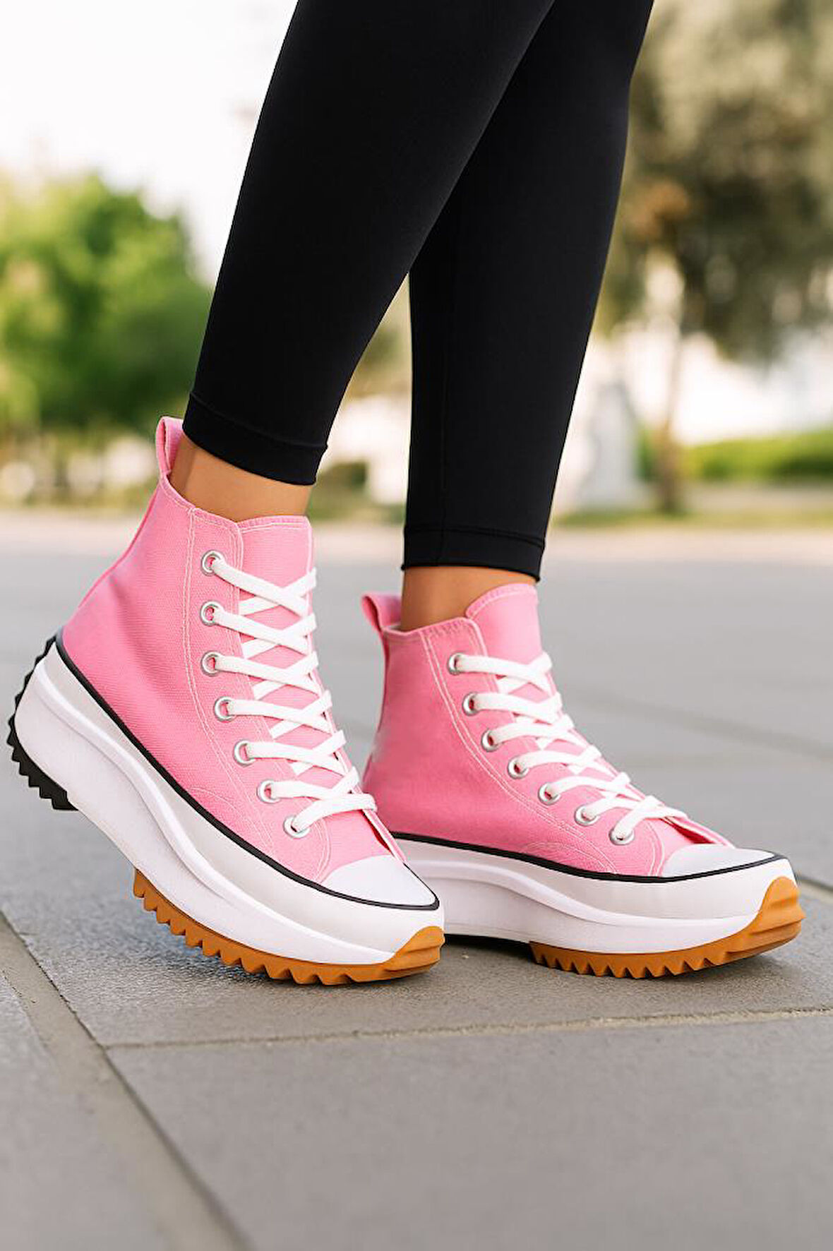 Kadın Genç Kız Çocuk Run Star Canvas Sneaker Spor Ayakkabı