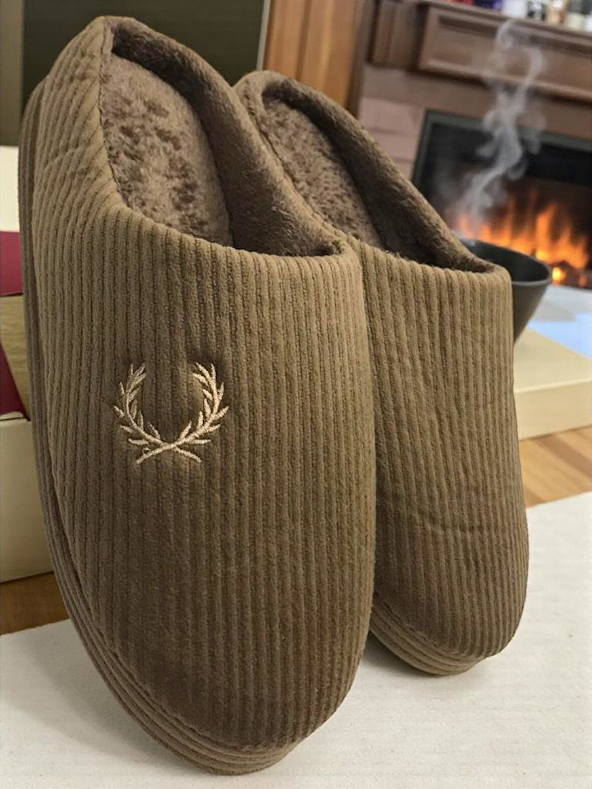 Erkek Ev Terliği Ses Yapmayan Yumuşak Rahat Taban İçi Yünlü Terlik