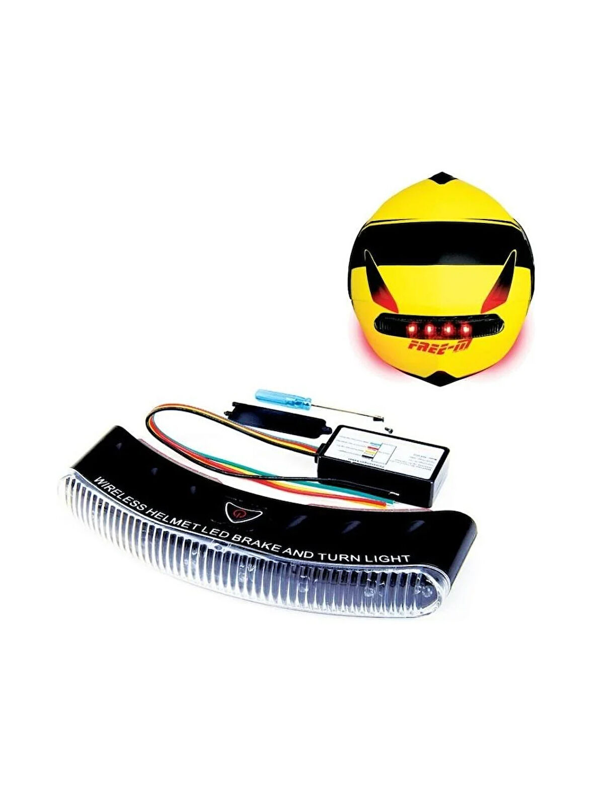 Mts Kablosuz Kask Ikiz Stop Led