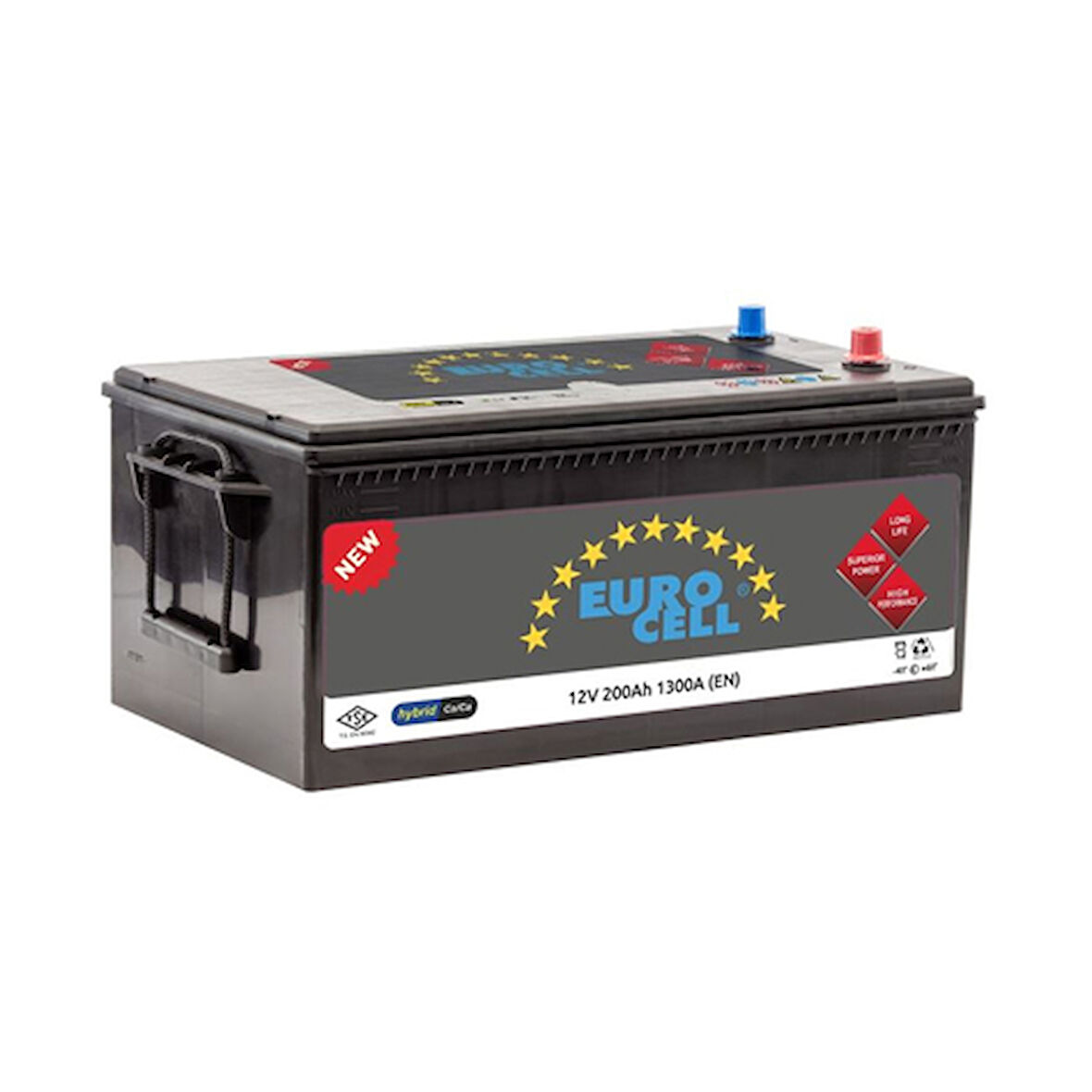 Aku Truck Aku 12v 200 Ah D6 (518×276×242) Agır Hizmet - Eurocell 8699358510112