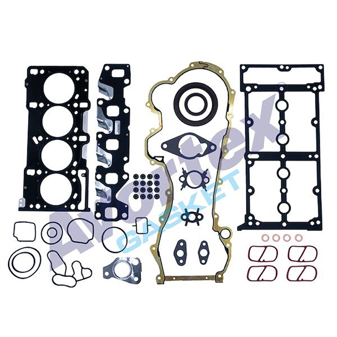 Fiat Motor Full Takım Conta Skc Dahıl (0,92mm) Viton Keceli Subap Lastıklı Doblo III Punto Fiat 500 09> ( - Avortex 250