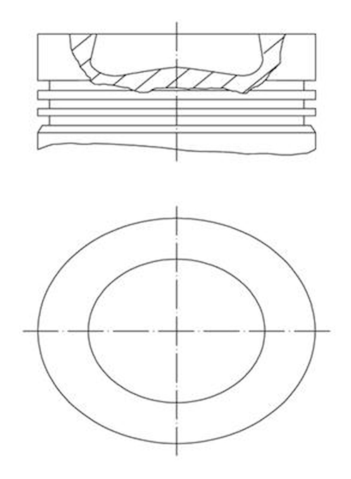 Vag Piston Segman 81.01mm (std) Transporter T7 15>> Crafter 16> Tge 16> 2.0tdi Cxfa Cxga Cxgb Cxha Cxhb - Mahle 028pi00155000