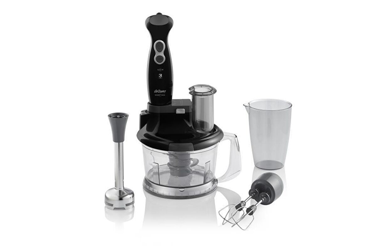 ARZUM AR1117 MİXSET PLUS EL BLENDER SETİ SİYAH