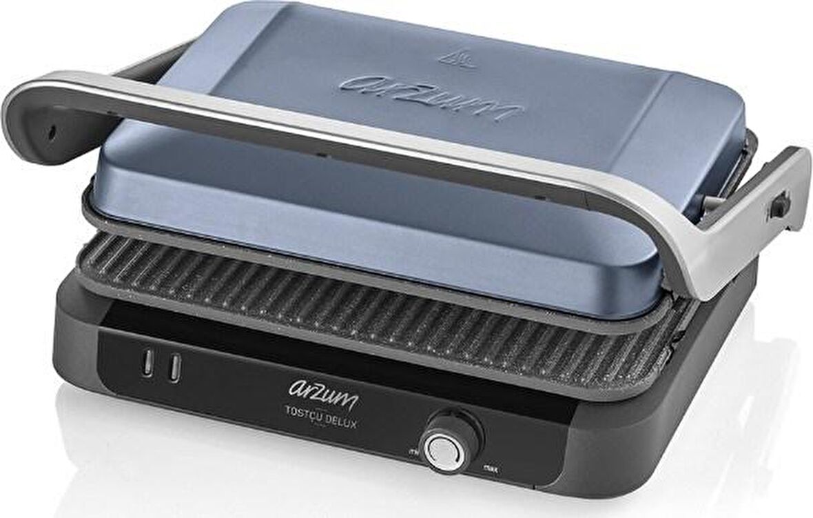 Arzum AR2041 Tostçu Deluxe Çift Taraflı Çıkartılabilir Plaka Granit 1800 W 6 Dilim Tost Makinesi