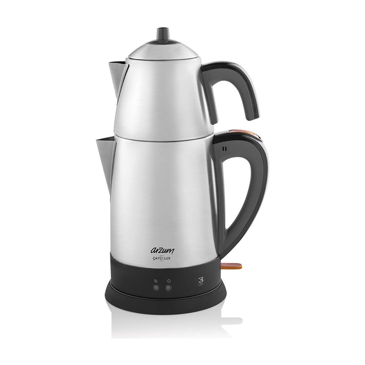 Arzum AR3051-INX 1800 W Çelik 1.8 lt Elektrikli Çay Makinesi 