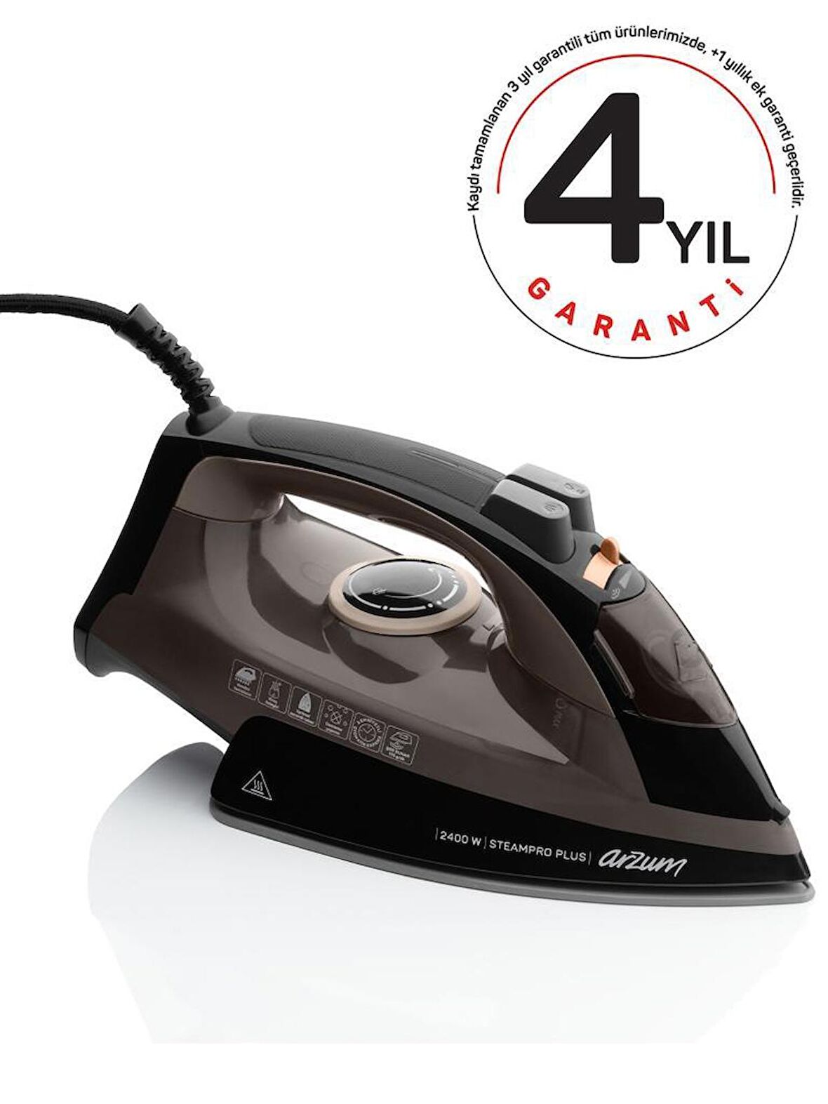 Arzum AR6030-K Steampro Plus 2400 W Buharlı Ütü Kahverengi