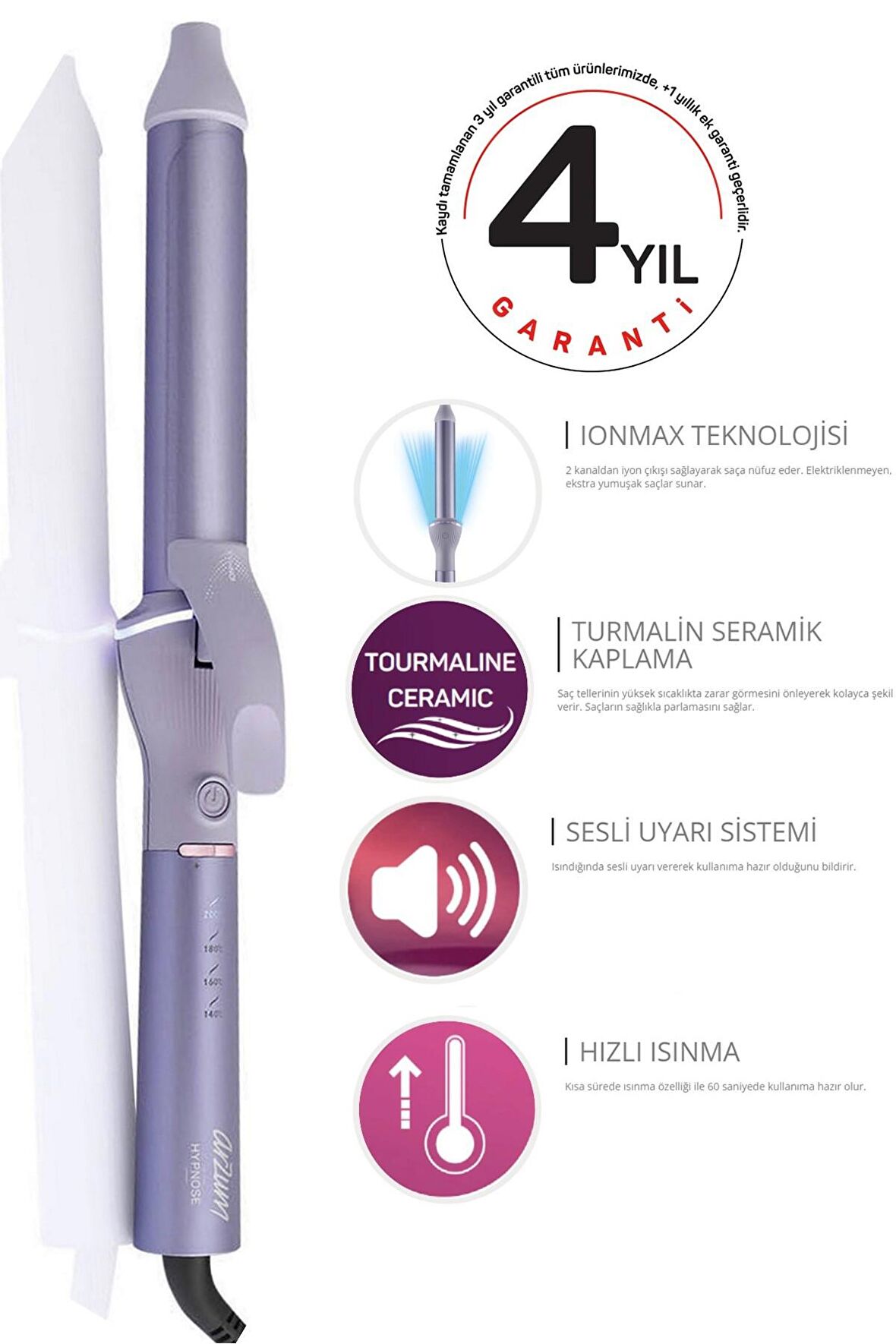 AR5104 Hypnose Ionmax Saç Maşası