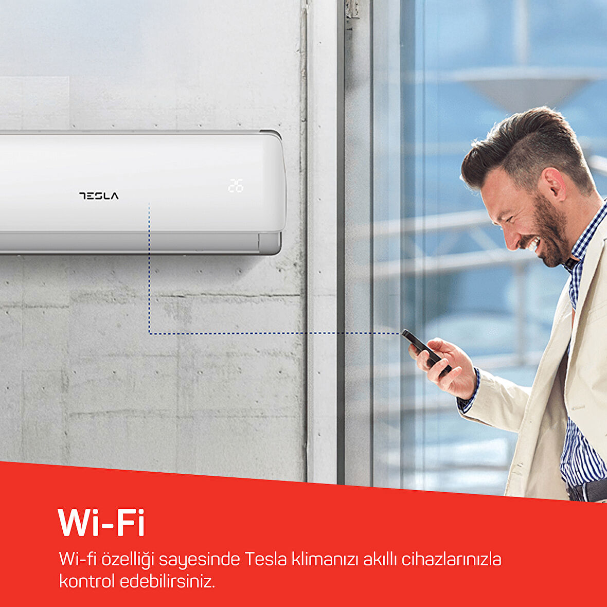 12.000 BTU Duvar Tipi Split Klima Seti (Arzum AR070 Vantilatör Hediyeli)