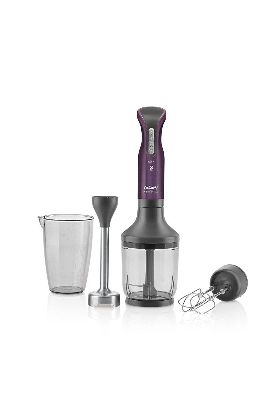 ARZUM AR1053 PROSTİCK 1500W EL BLENDER SETİ MÜRDÜM