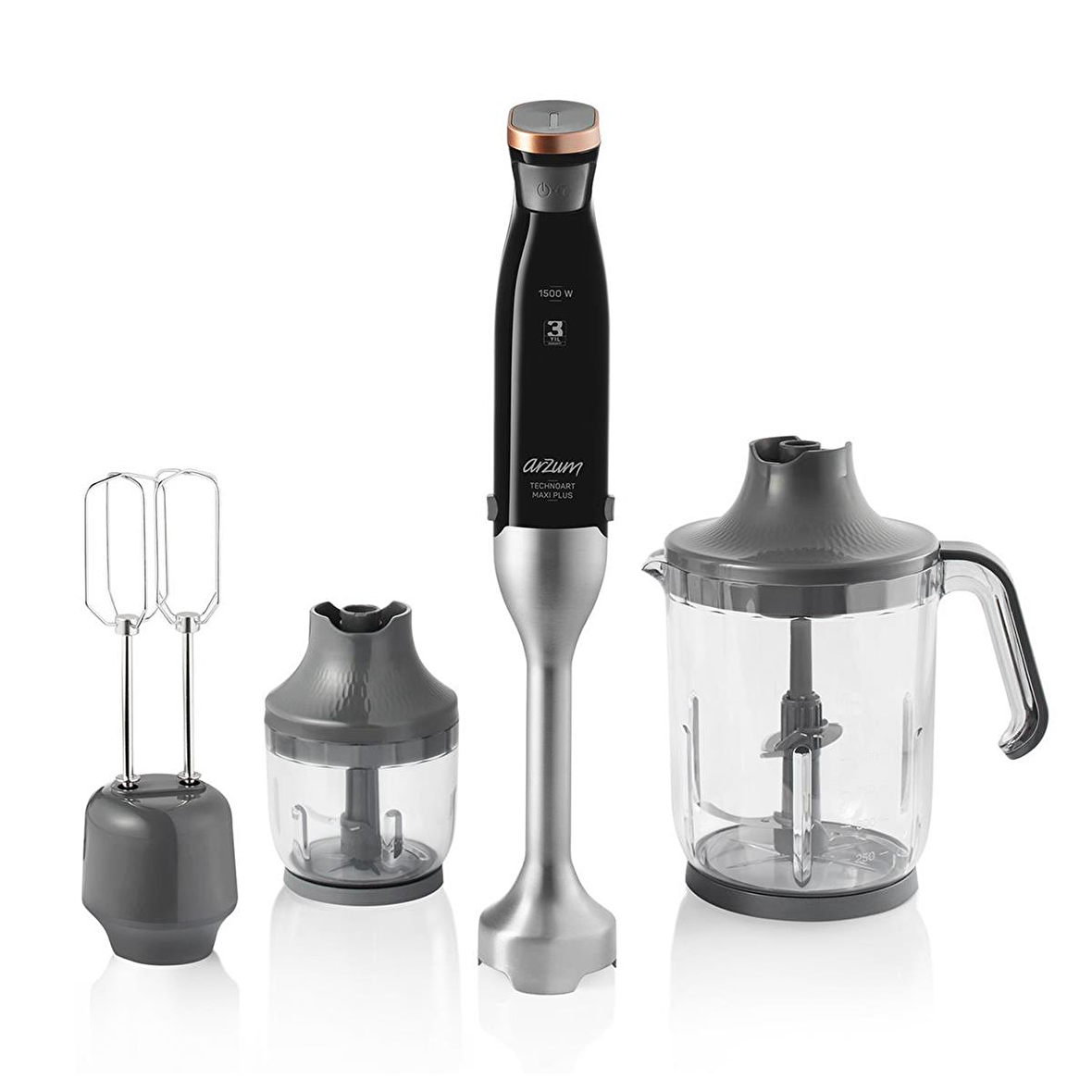 Arzum AR1115-S Technoart Maxi Plus Neo Blender Seti Siyah