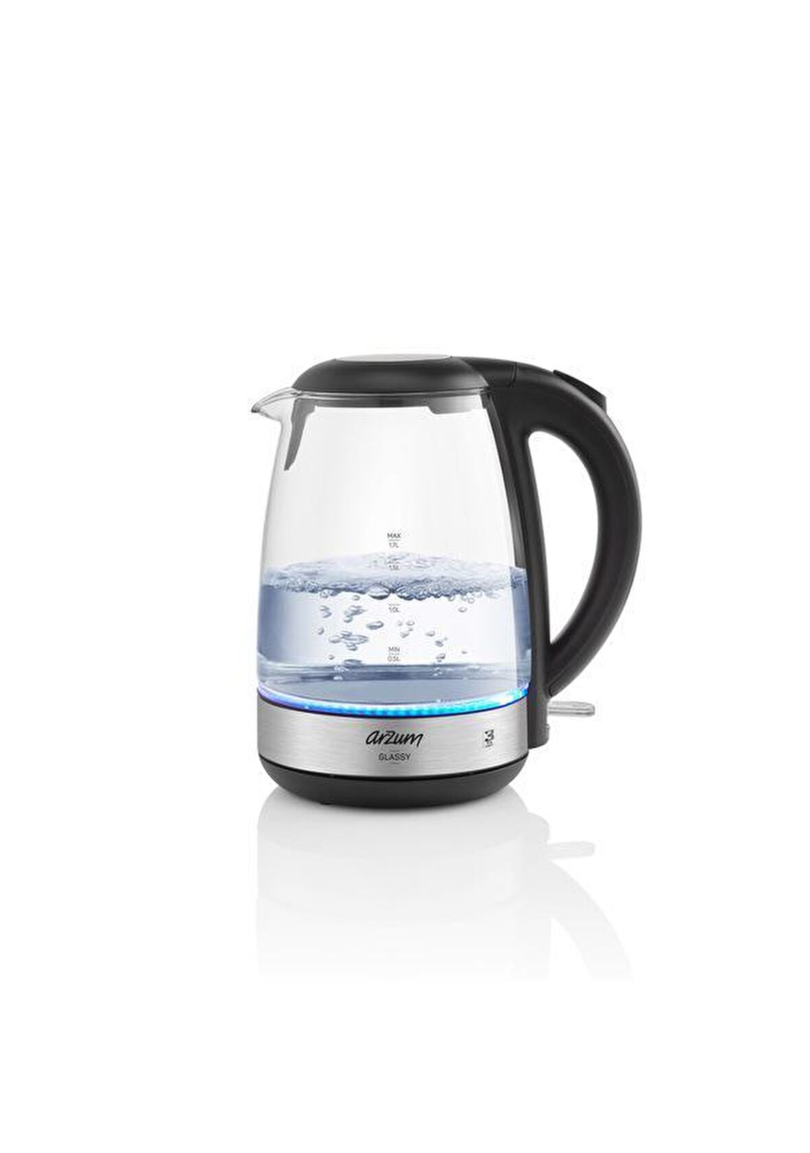 Arzum AR3071 Glassy Işıklı Cam 1.7 Lt Kettle