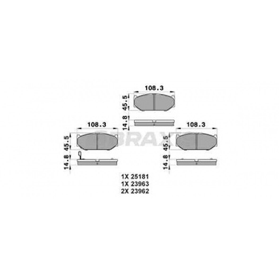 Suzukı On Fren Balatatası Suzukı Swift III 06-> - Braxıs Ab0206