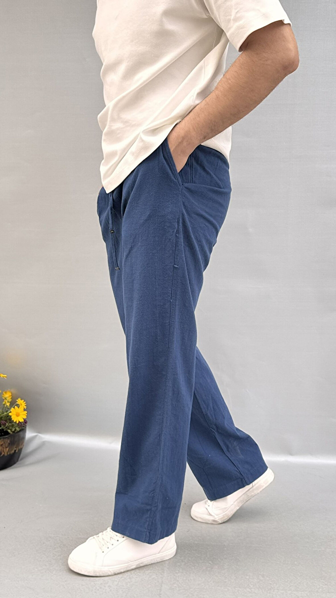 Baggy Keten Pantolon