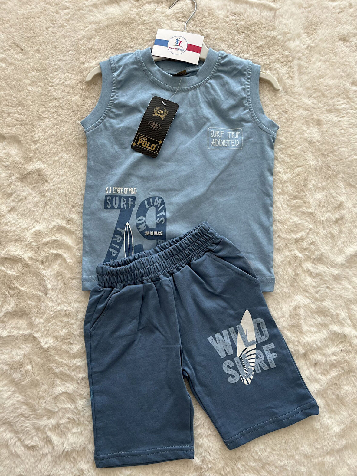 Surf Trip Sıfır Kollu Şortlu Takım