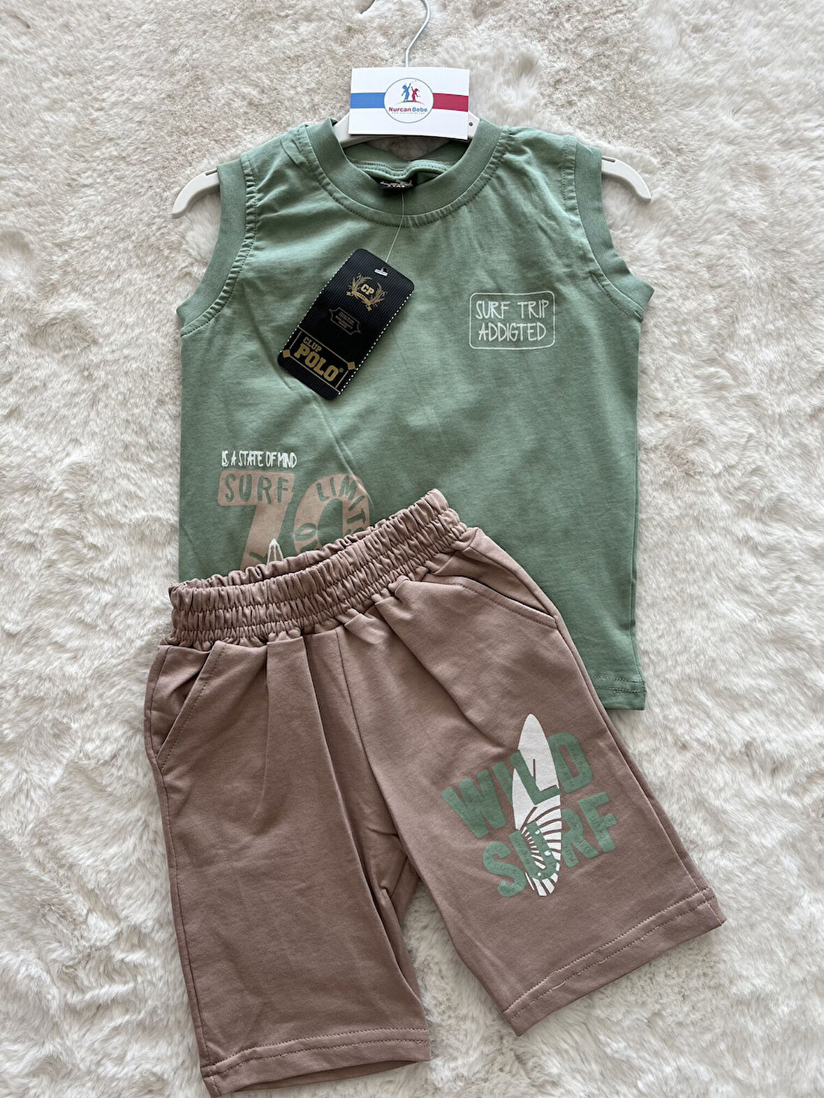 Surf Trip Sıfır Kollu Şortlu Takım