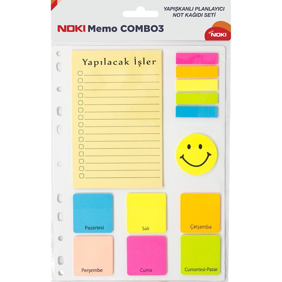 Noki Memo Combo 3 Yapışkan Not Kağıdı Seti 12703