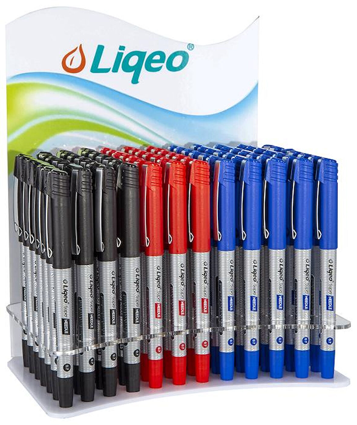 LIQEO İĞNE UÇLU KALEM 0.7 144 LÜ STAND 5004I07-144 - 1 STAND