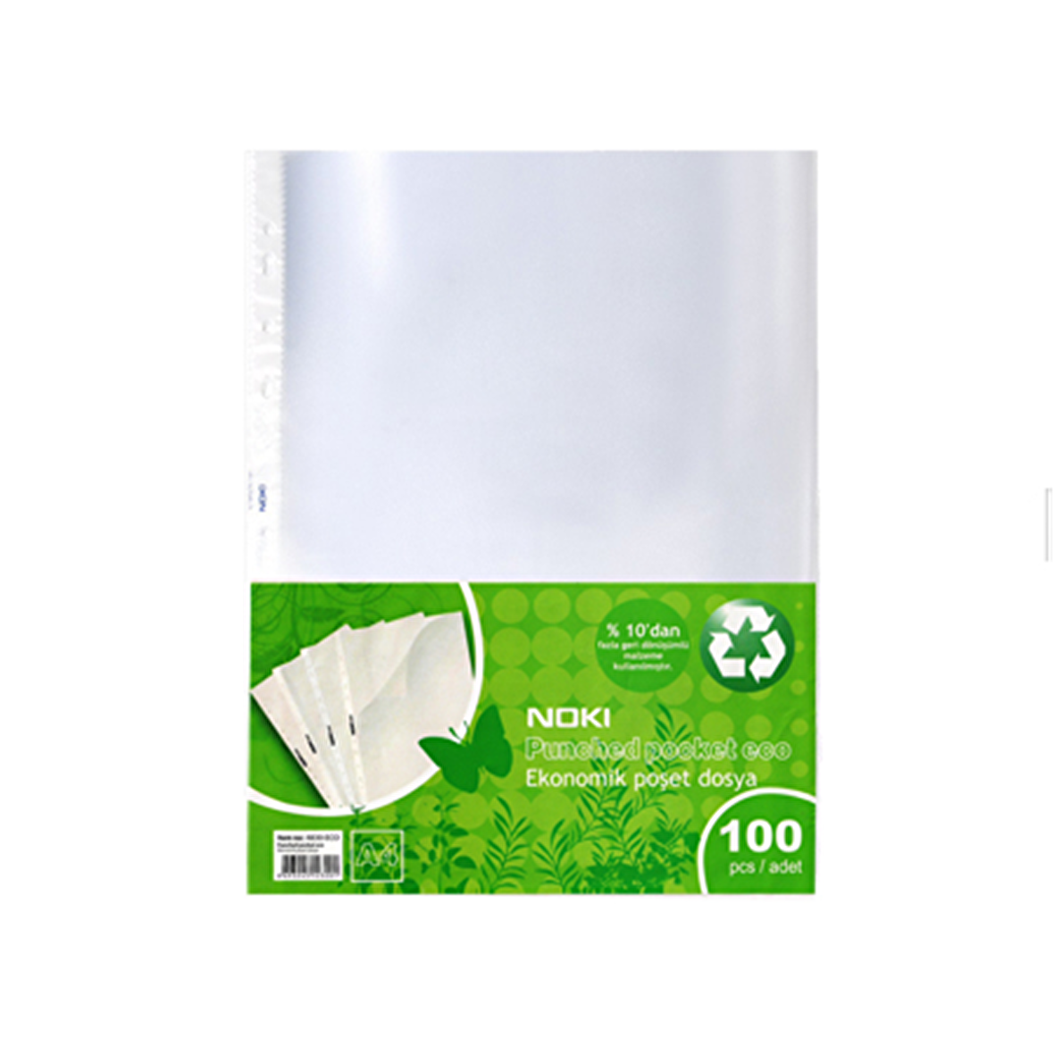 Noki A4 Eco Poşet Dosya 100 lü Paket