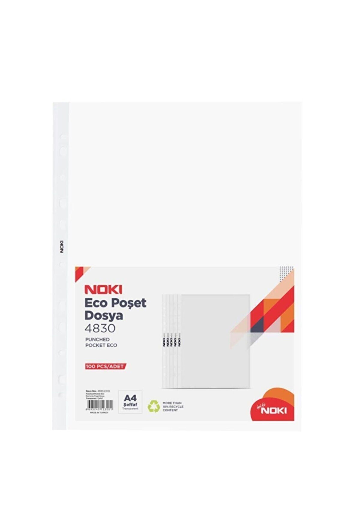 Noki Eco A4 Poşet Dosya 500'lü (5 Paket)