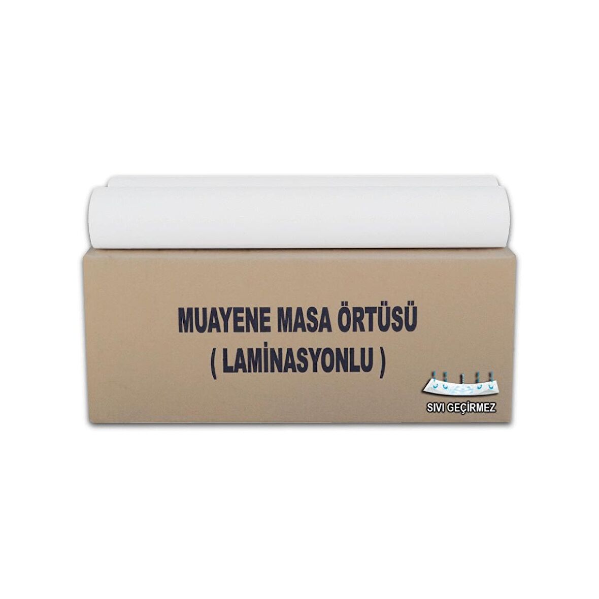 Kağıt Muayene Masa Örtüsü Laminasyonsuz 50 Metre - 1 Koli 12 Rulo