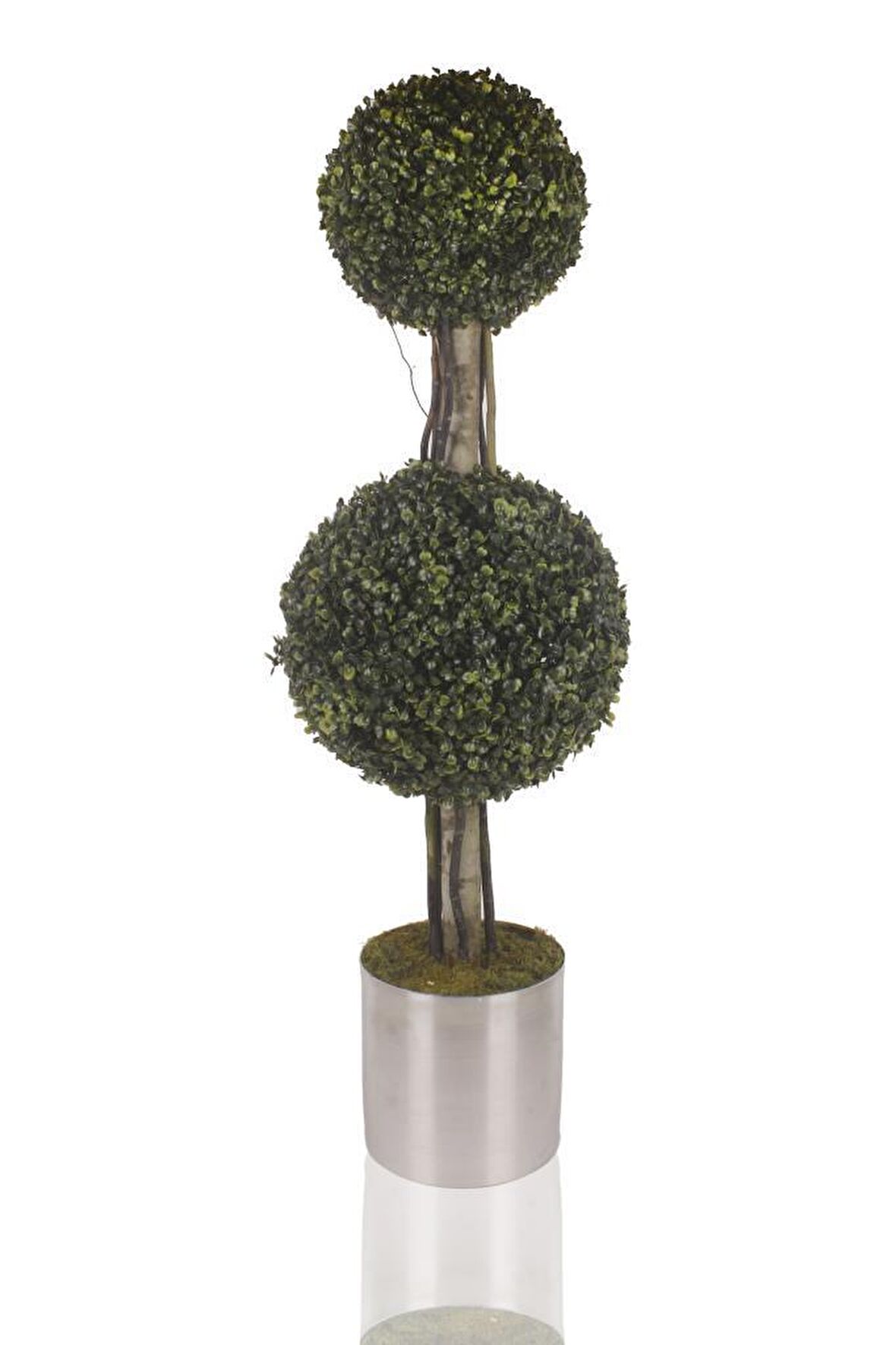 Yapay Ağaç Şimşir Top Büyük Ve Orta Top 2li Model 120x35cm