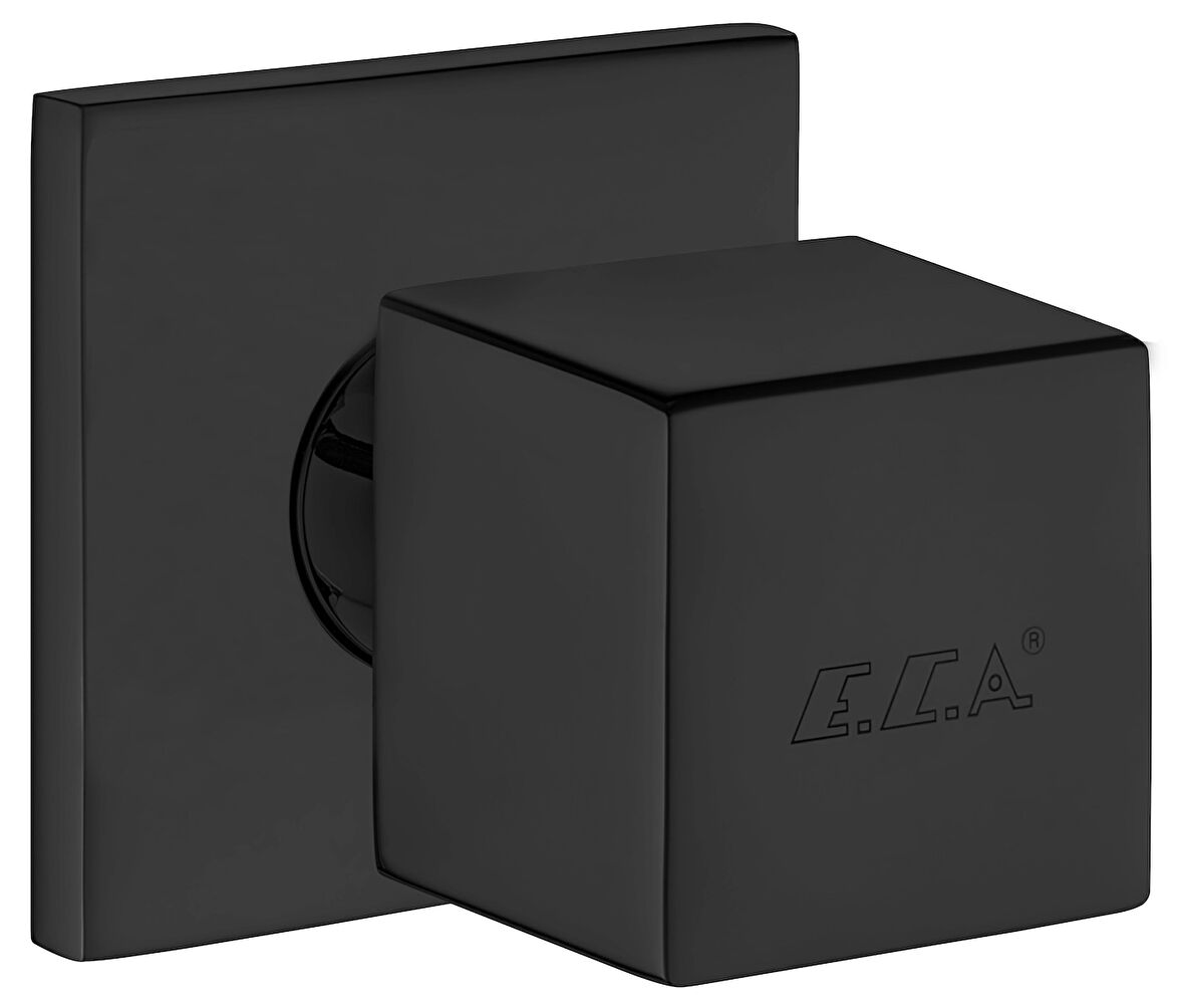 Eca Caro Ankastre Ara Kesme Valfi Mat Siyah (G 1/2") 102151033C1