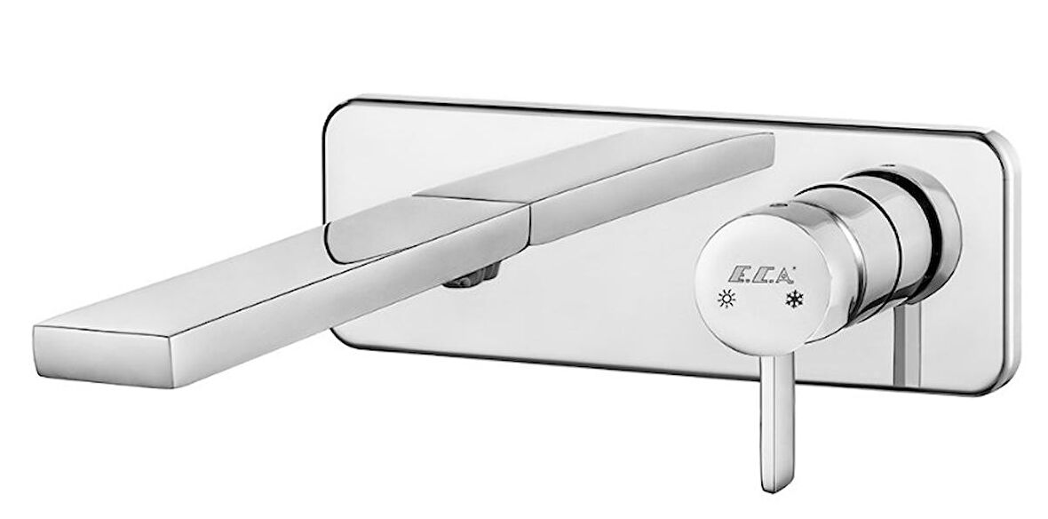 ECA Purity Ankastre Lavabo Bataryası Sıva Üstü Tek Rozet 102167602H-K