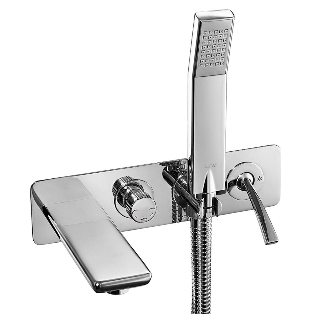 E.C.A Novita 102167314H-K+102166303H Gümüş Banyo Bataryası
