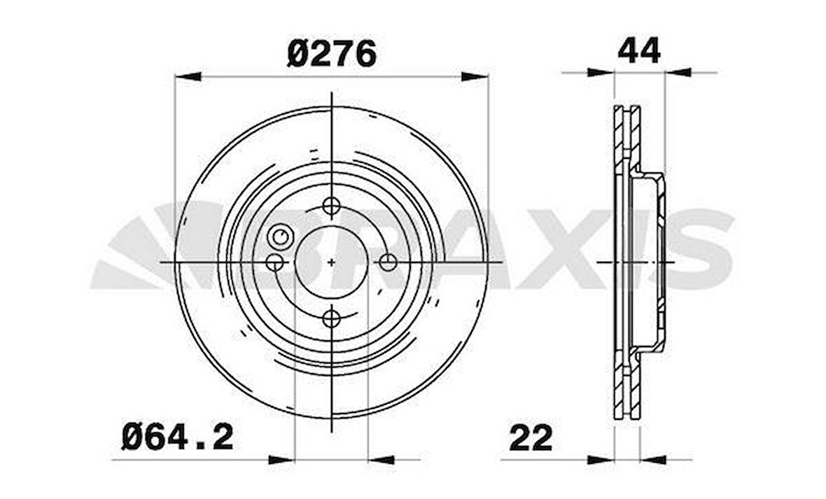 Mini Cooper Fren Diski On Mini R50 R52 R53 - Braxıs Ae0104