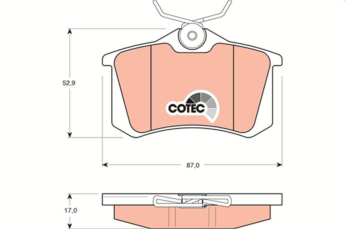 Psa Fren Balatası Arka - Fren Balatası Arka - Trw Gdb1330
