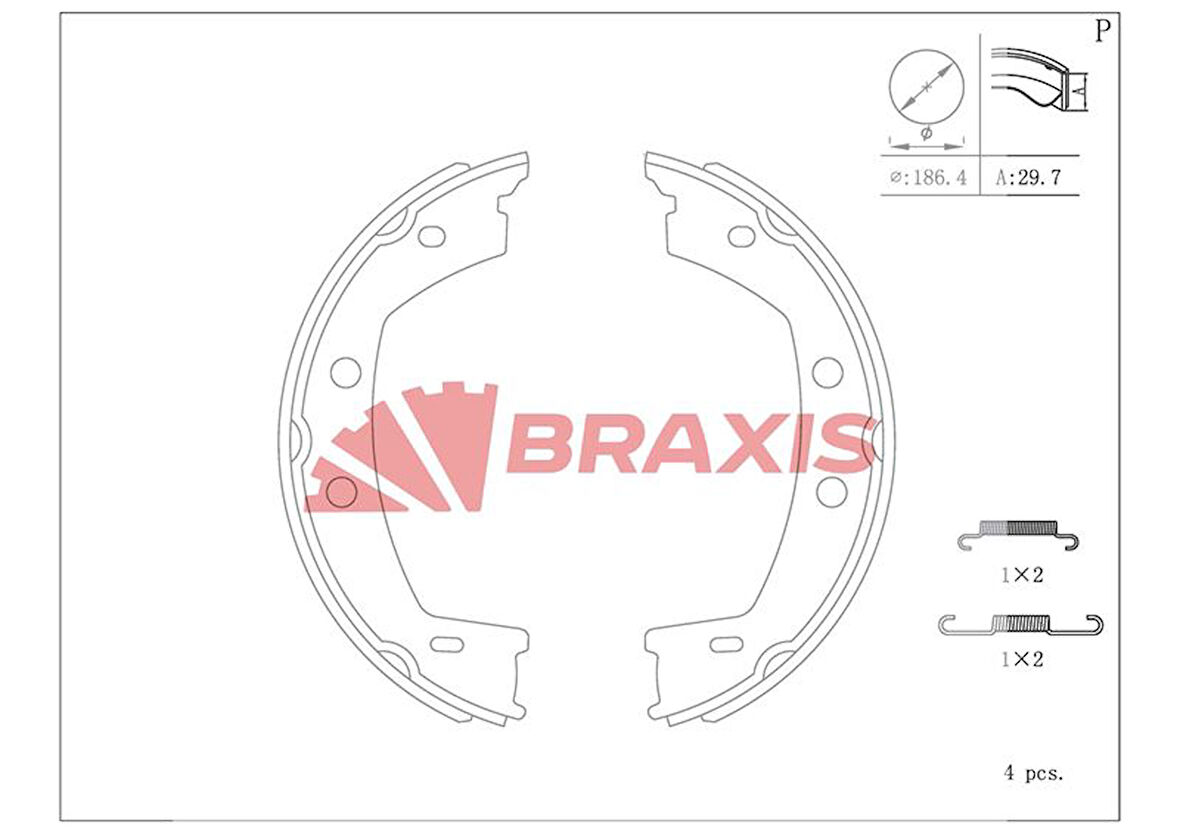 Land Rover El Fren Balatası Freelander 2 (l359) 06>14 - Braxıs Ac0198
