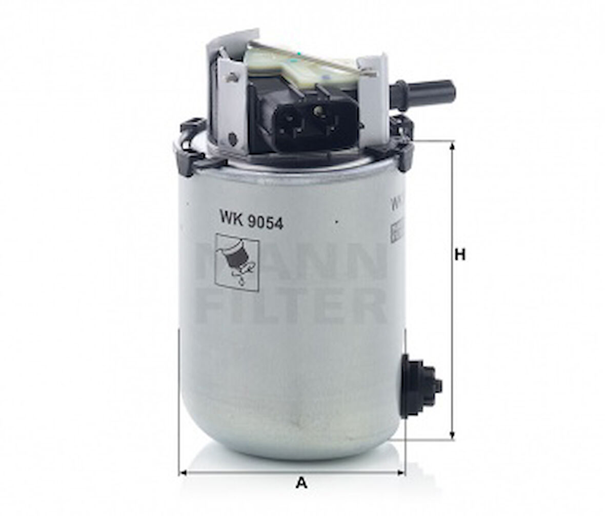 Nissan Mazot Filtresi Nissan Qashqaı 1,6 DCI (j10) 2011 2013 Qashqaı 1,5dci 1,6dci (j11) 2013> Xtraıl 1,6dc - Mann Wk9054